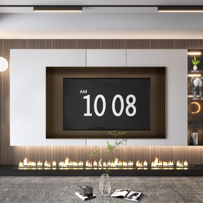 现代电视背景墙