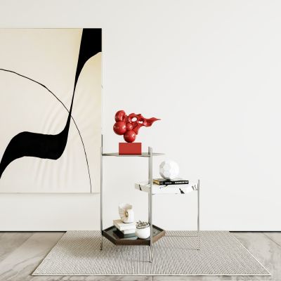现代边几|角几|大理石边几|书籍摆件|雕塑|艺术落地画