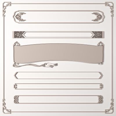 新中式线条雕花