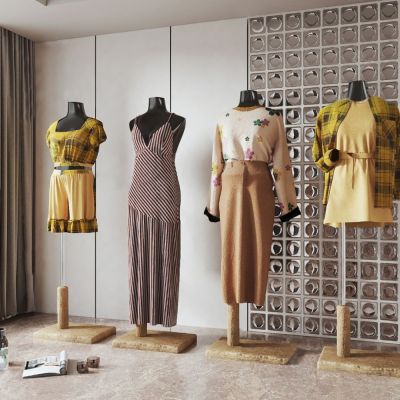 现代秋冬女装模特裙装