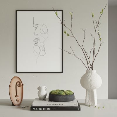 现代书籍花瓶饰品摆件