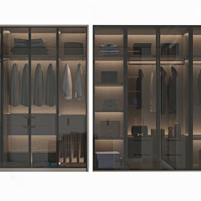 现代玻璃衣柜