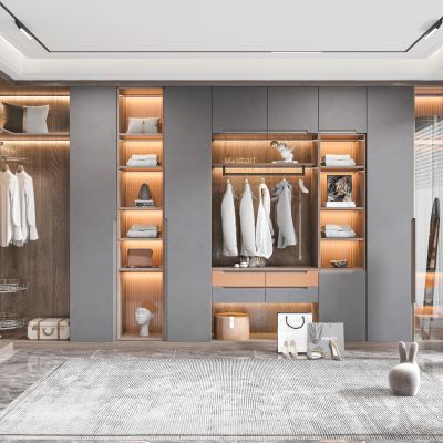 现代衣帽间