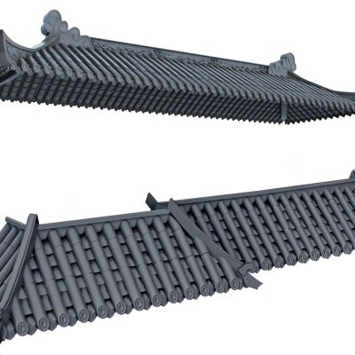 新中式屋檐屋顶建筑构件