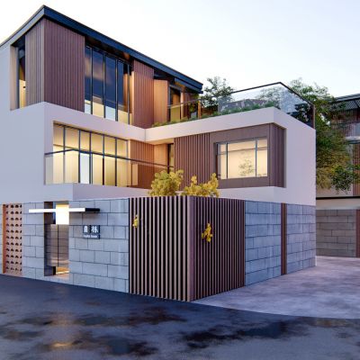 现代独栋合院，别墅，民宿