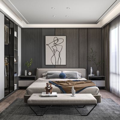 现代卧室