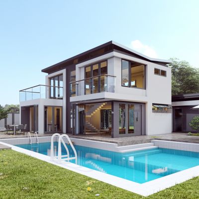 现代独栋合院，别墅