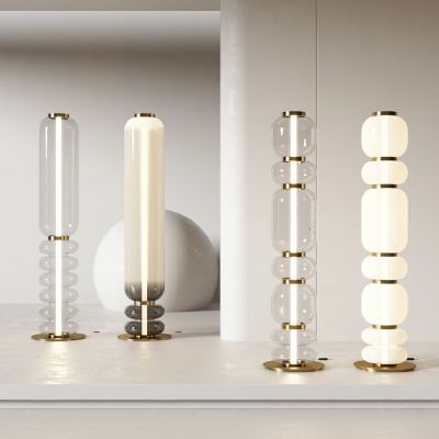 现代金属玻璃落地灯