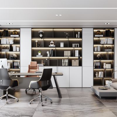 现代办公室  总经理办公室  办公桌椅