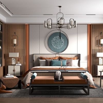 新中式卧室主人房