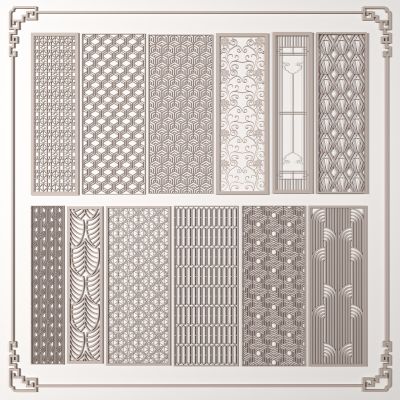 新中式屏风隔断