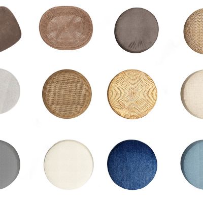 中式藤编蒲团坐垫