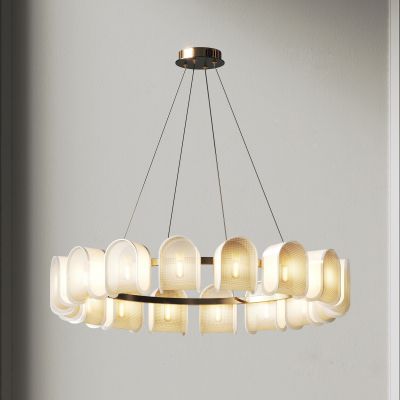 侘寂风环形吊灯