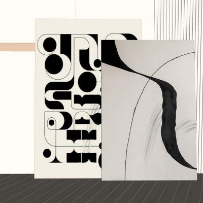 现代装饰画|简约挂画|黑白挂画
