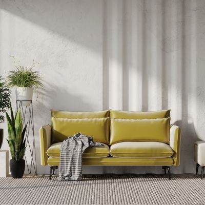 现代布艺双人沙发