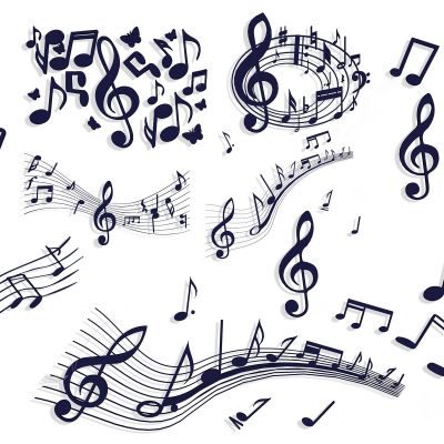 现代音符五线谱挂饰墙饰