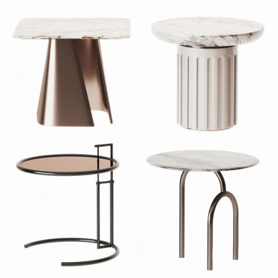 现代时尚圆几边几