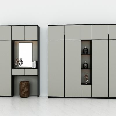 现代进门玄关鞋柜，装饰柜，过道储物柜