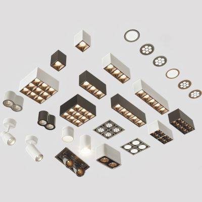 现代金属筒灯射灯