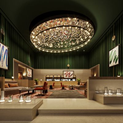 现代酒店休息区