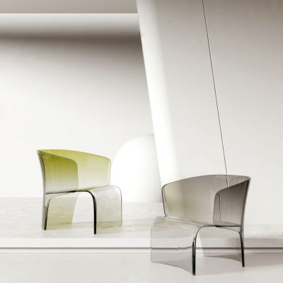 Minotti 现代亚克力透明椅子