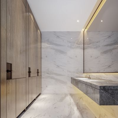 现代公共卫生间