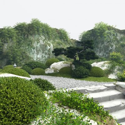 现代风格的景观