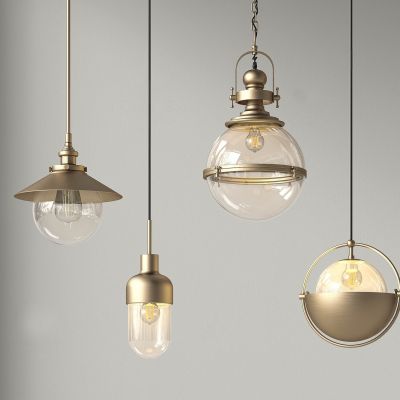 现代金属玻璃球形吊灯