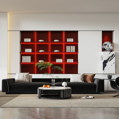 现代轻奢沙发茶几组合