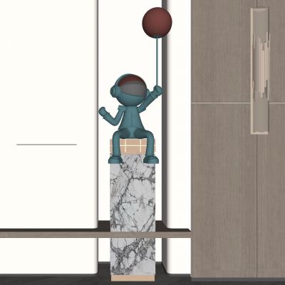 现代抽象人物雕塑摆件