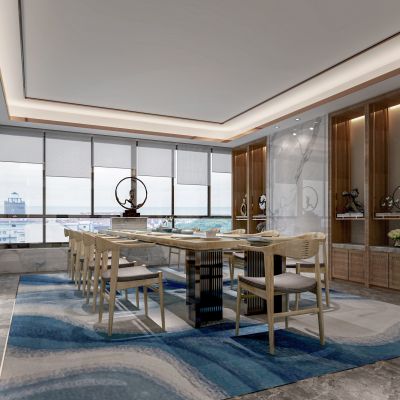 现代会议室3D模型