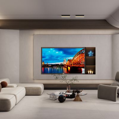 圆弧吊顶诧寂风客厅