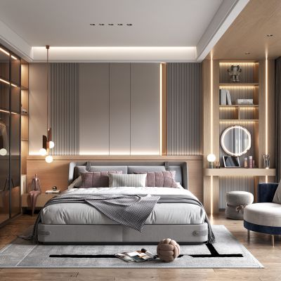 现代卧室主人房