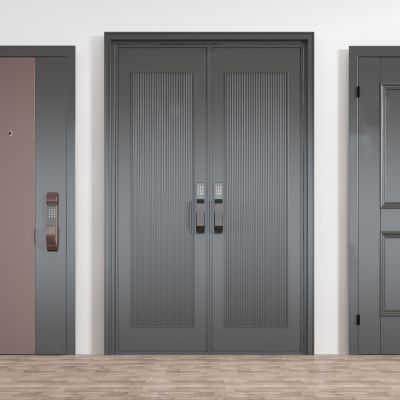 现代防盗门单开门双开门