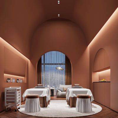 现代美容SPA店包间