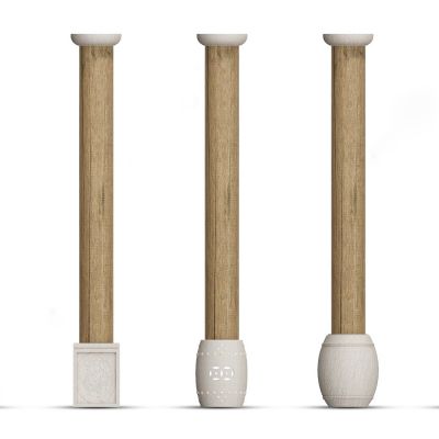 中式柱子圆盘实心柱