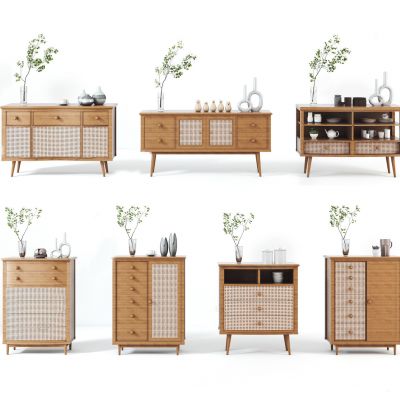 日式北欧边柜 玄关柜 餐柜 装饰柜