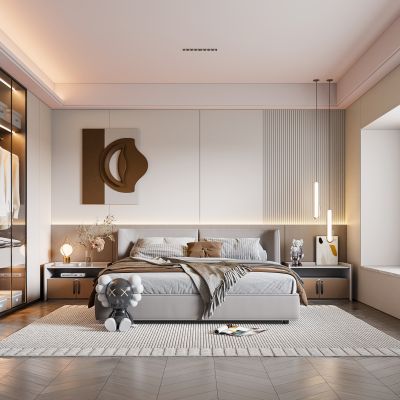 现代轻奢卧室