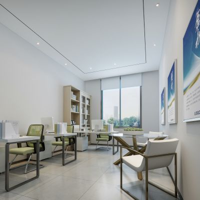 现代部门办公室3D模型