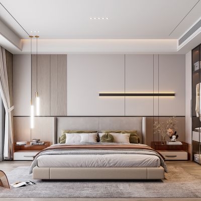 现代轻奢卧室