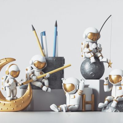 现代宇航员雕塑