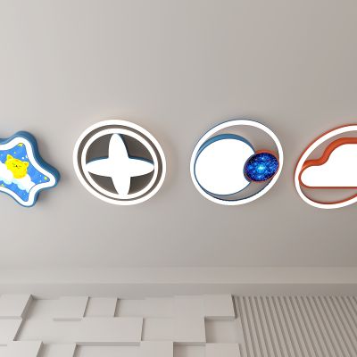 现代儿童吸顶灯 卡通 组合