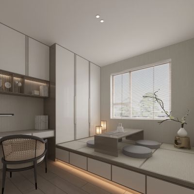 新中式茶室 榻榻米