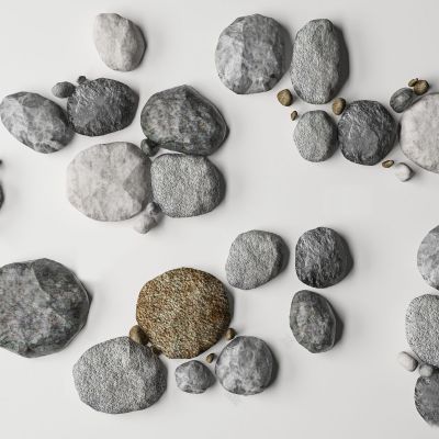 现代石头 景观石 碎石 石块