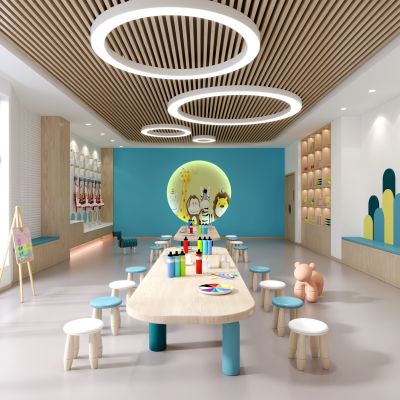 幼儿园美术室 儿童美术室 幼儿园画室