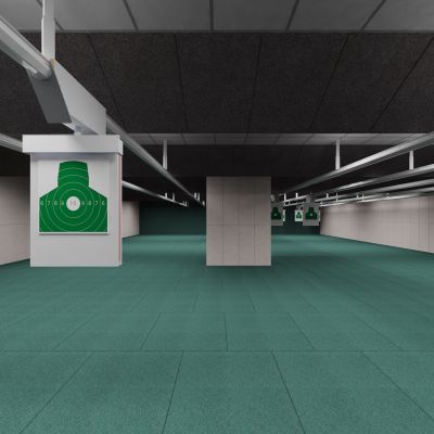 射击馆，公安局，射击室，打靶场