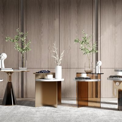 现代边几 茶几 饰品摆件 花瓶