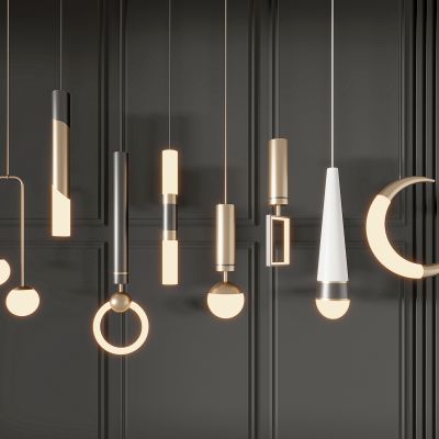 现在吊灯组合 单头吊灯 餐厅客厅餐厅  床头吊灯