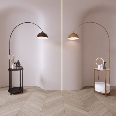 现代落地灯 落地灯边几组 现代边几 