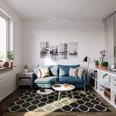 暖系北欧风公寓